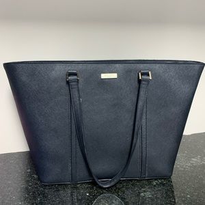 Kate Spade Large Black Leather Tote LIKE NEW